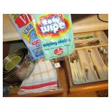 METAL STACKING STORAGE BOWLS, SILVERWARE