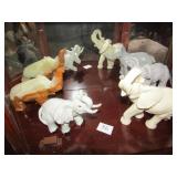 GROUP OF ELEPHANT FIGURINES MEDIUM SIZE A.