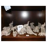 THE HERD GROUP OF ELEPHANT FIGURES BY MARTHA