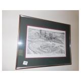TWO FRAMED CITY OF PITTSBURGH GOLDEN TRIANGLE AND