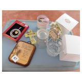 ORNAMENT, CRYSTAL CANDLE HOLDER, CANDLE, FOLDING