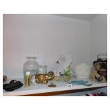 FIGURINES, BRASS ELEPHANT TAPE HOLDER, SMALL