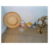 GLASS HOLDER WITH LID, PENS, TOWEL HOLDER ETC.