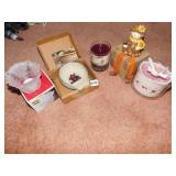 MIKASA CANDLE HOLDER, STONEWARE COLLECTION