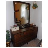 RETRO DRESSER WITH MIRROR,