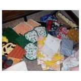 HANDMADE POTHOLDERS, SHEETS, MAILBOX COVER, ETC.