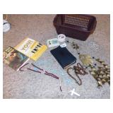 ROSARIES, RELIGIOUS BOOKS, ETC.