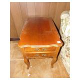 WOODEN TWO DRAWER END STANDS, 22" H X 18" W X 27"