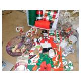 CHRISTMAS DECORATIONS, SOME ARE HANDMADE, PLATE