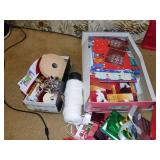 LARGE GROUP OF HOLIDAY WRAPPING SUPPLIES, TONS OF
