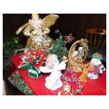 CHRISTMAS DECORATIONS, PRECIOUS MOMENTS FIGURINE,