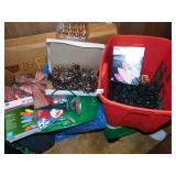 CHRISTMAS LIGHTS, SPOTLIGHT, VINTAGE TINSEL ETC.