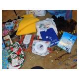 HANDMADE POTHOLDERS, REUSABLE BAGS, THROW, ETC.