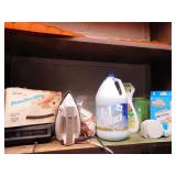 BLEACH, IRON, CLEANING SUPPLIES, ETC.