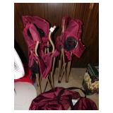 TWO PORTABLE CHAIRS AND THEIR BAGS