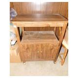 PRESSED WOOD CABINET, GOOD FOR MICROWAVE, 36" H X