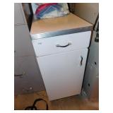 SMALL CABINET WITH COUNTERTOP, 36" H X 15" W X