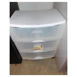 3 DRAWER PLASTIC STORAGE