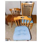 2 MATCHING CHAIRS AND ONE OTHER CHAIR THAT NEEDS