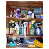 YARD CHEMICALS, WD-40, RID, ETC.