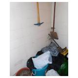 TARPS, BUCKET, PICK, SHOVEL, ETC.