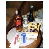 RUM, RED LABEL WHISKEY, ETC.