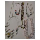 GROUP OF COSTUME JEWELRY NECKLACES