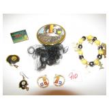 PITTSBURGH STEELERS BRACELET, RHINESTONE