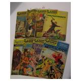 EIGHT CLASSICS ILLUSTRATED COMIC BOOKS THE THREE