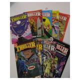 NINE DC THRILLER COMIC MAGAZINES ISSUES 1-7, #10