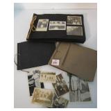 THREE VINTAGE PHOTO ALBUMS AND LOOSE VINTAGE