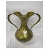 BRASS DOUBLE HANDLE HANDMADE GERMANY VASE 12" H X