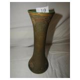 WELLER "KEYRO" PATTERN VASE 9.5" H GLAZED