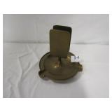 4.5" H BRASS ASHTRAY W/ MATCH BOOK CENTER