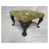IRON BASE UPHL. FOOT STOOL 8" H X 12" SQUARE