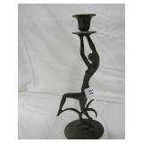 1928 13.5" H CANDLE STICK SEVILLE ART METAL