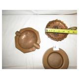COPPER CANDLE HOLDER - WB MARKED ASHTRAY -