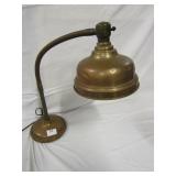 COPPER GOOSENECK LAMP 17" H AS PICTURED