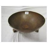 ART/CRAFT PERIOD FOOTED BOWL 4" H X 10.25" ROUND