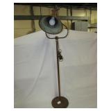 FLOOR LAMP COPPER SHADE ADJ. HEIGHT 45" H AS
