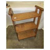 MISSION OAK THREE TIER TABLE 20" W X 31" H X 9.5"