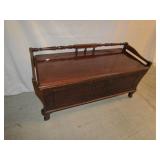 BLANKET CHEST ON LEGS WITH GALLERY 24" H X 48" W