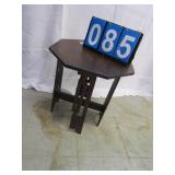 MISSION OAK TABLE 18" H X 16.75" - WITH WOOD PC.