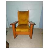 OAK VELVET ROCKER