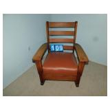 MISSION OAK ROCKER 37" H X 29" W X 32" D