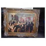 VICTORIAN TIME DINING ROOM BALLROOM SCENE ORNATE