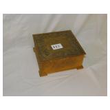BRONZE BOX SIGNED BASE - 6" X 6" X 3" H