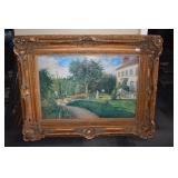 SOUTHERN PLANTATION SCENE - PAINTED ON CANVAS LR