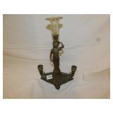 ART NOUVEAU 14.5" H CANDLE HOLDER 9.5" W - CENTER