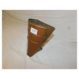 COPPER VASE W/ STAND 9" H SLANT